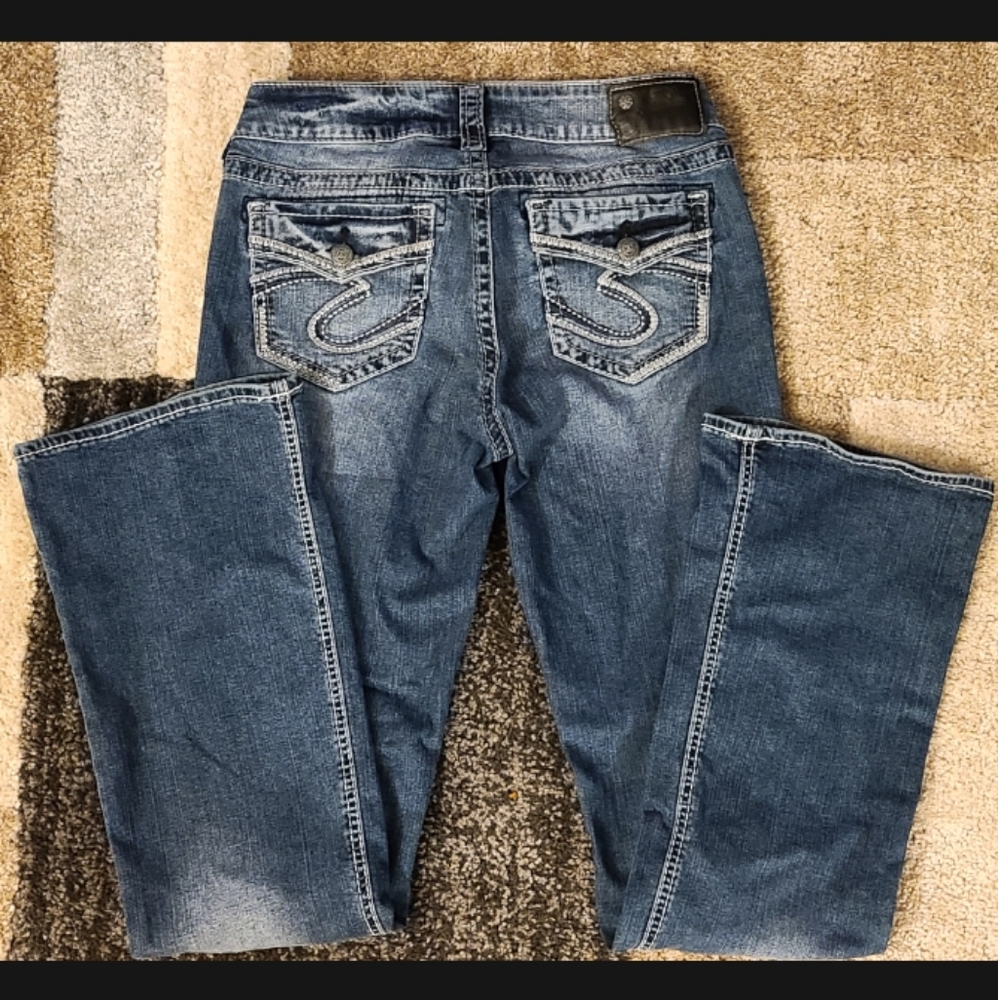 Silver Size 29W/33L Suki Jeans